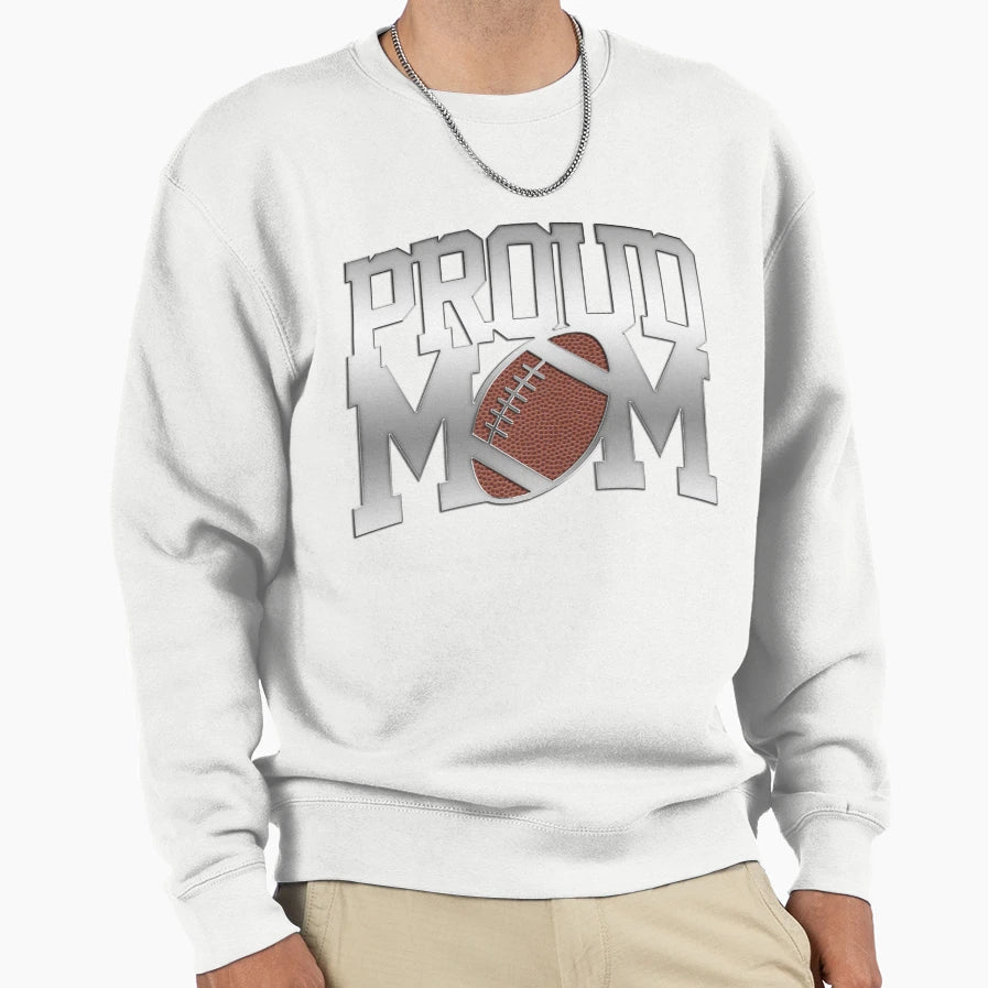 Proud Football Mom Awesome T-Shirt - Casual Everyday Wear for Adults - T-Shirt, Sweatshirt, Hoodie