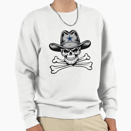 Cowboys Skull Sweatshirt - Aesthetic Graphic for Adults - T-Shirt, Sweatshirt, Hoodie