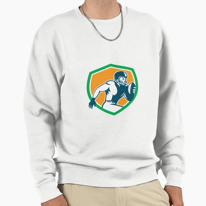 American Football Player Running Sweatshirt - Streetwear Style for Adults - T-Shirt, Sweatshirt, Hoodie