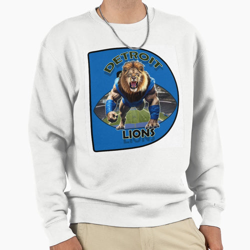Detroit Lions Sweatshirt - Custom Art Print Men Women - T-Shirt, Sweatshirt, Hoodie
