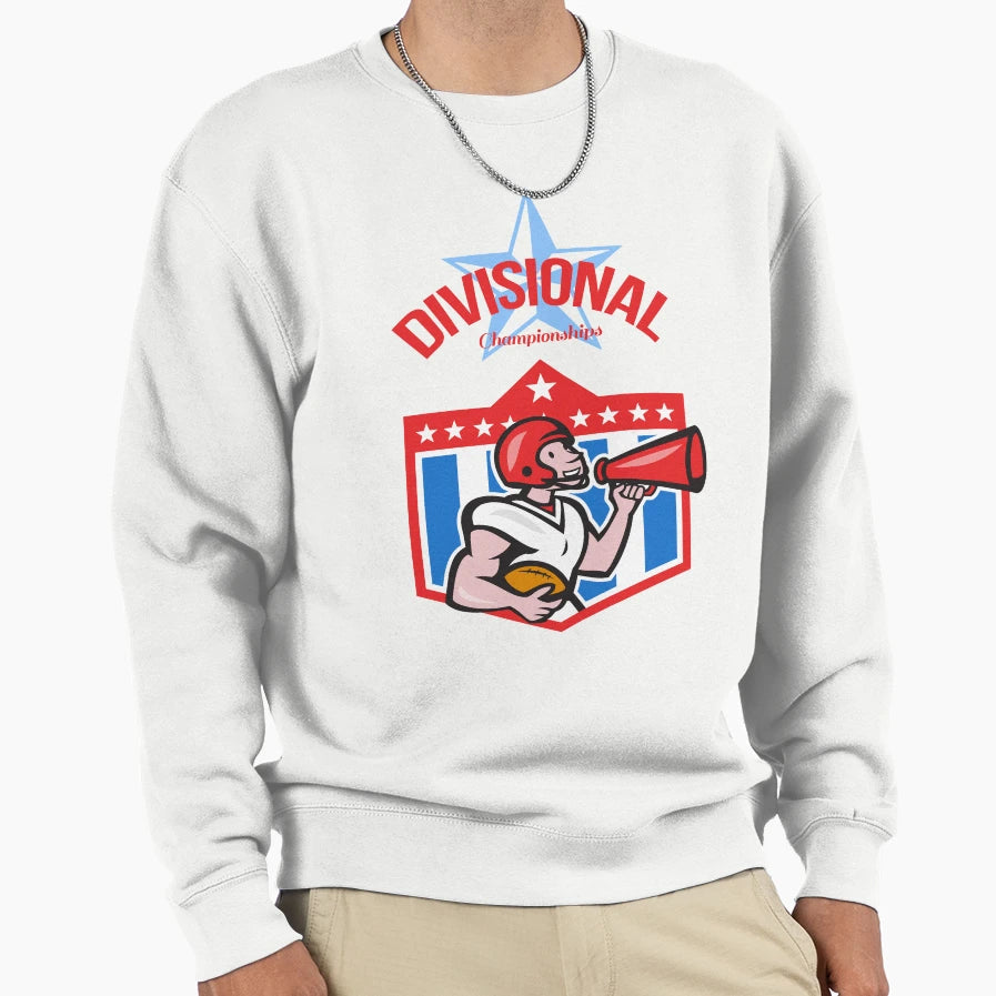 American Football Quarterback Sweatshirt - Graphic Print Men Women - T-Shirt, Sweatshirt, Hoodie