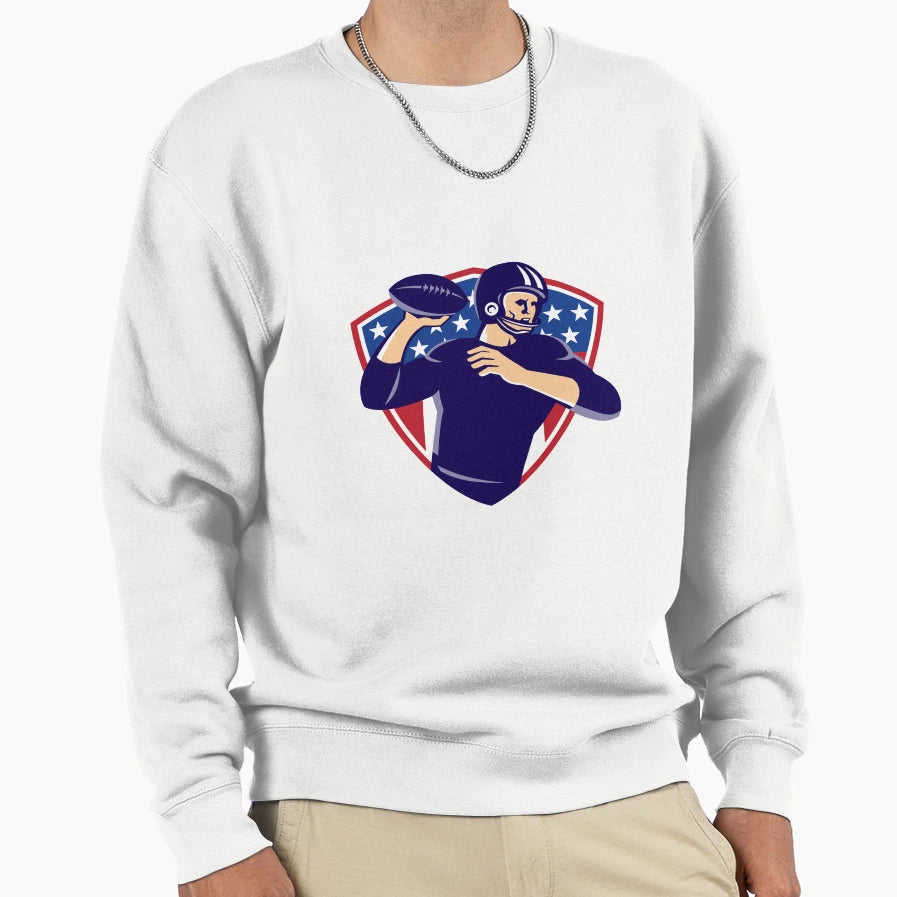 American Quarterback Football Sweatshirt - Fun Novelty Design Unisex - T-Shirt, Sweatshirt, Hoodie