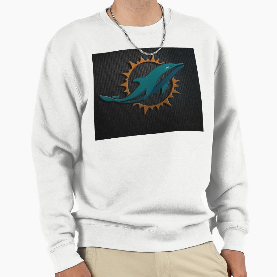 Dolphin Sun Sweatshirt - Aesthetic Graphic for Adults - T-Shirt, Sweatshirt, Hoodie