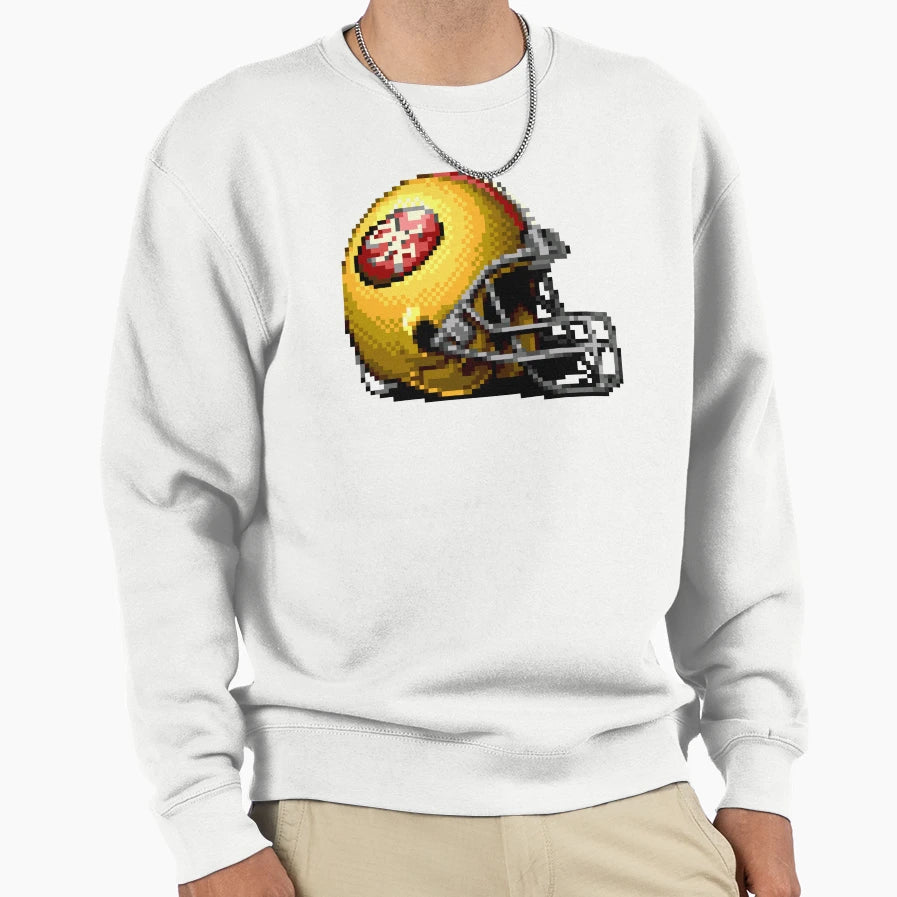 49Ers Helmet Sprite Sweatshirt - Fun Novelty Design for Adults - T-Shirt, Sweatshirt, Hoodie