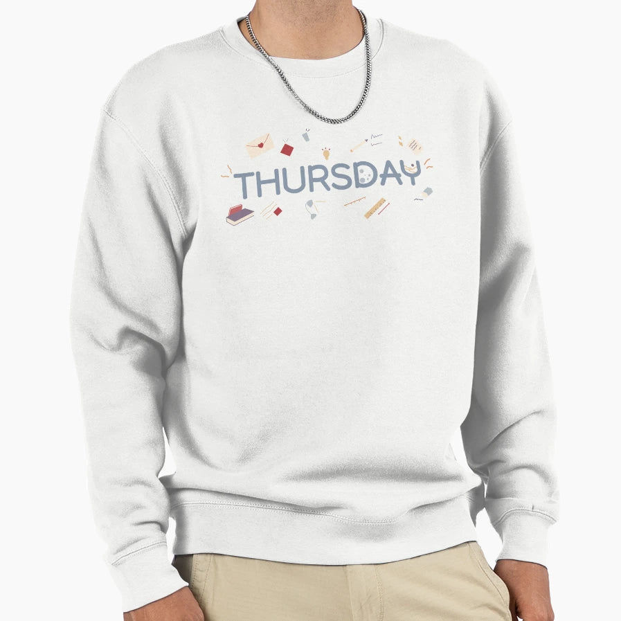 Thursday Doodle Sweatshirt - Casual Everyday Wear Unisex - T-Shirt, Sweatshirt, Hoodie