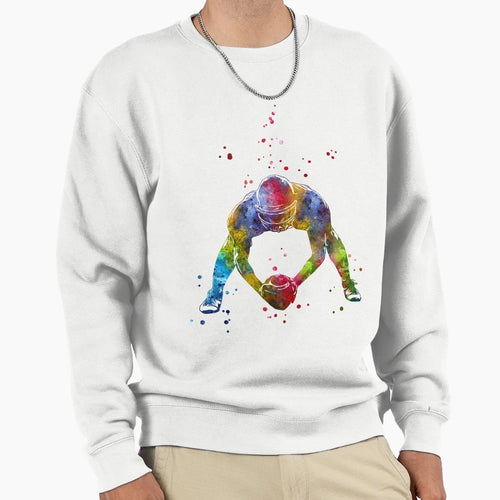 American Football Player Sweatshirt - Unique Graphic for Adults - T-Shirt, Sweatshirt, Hoodie