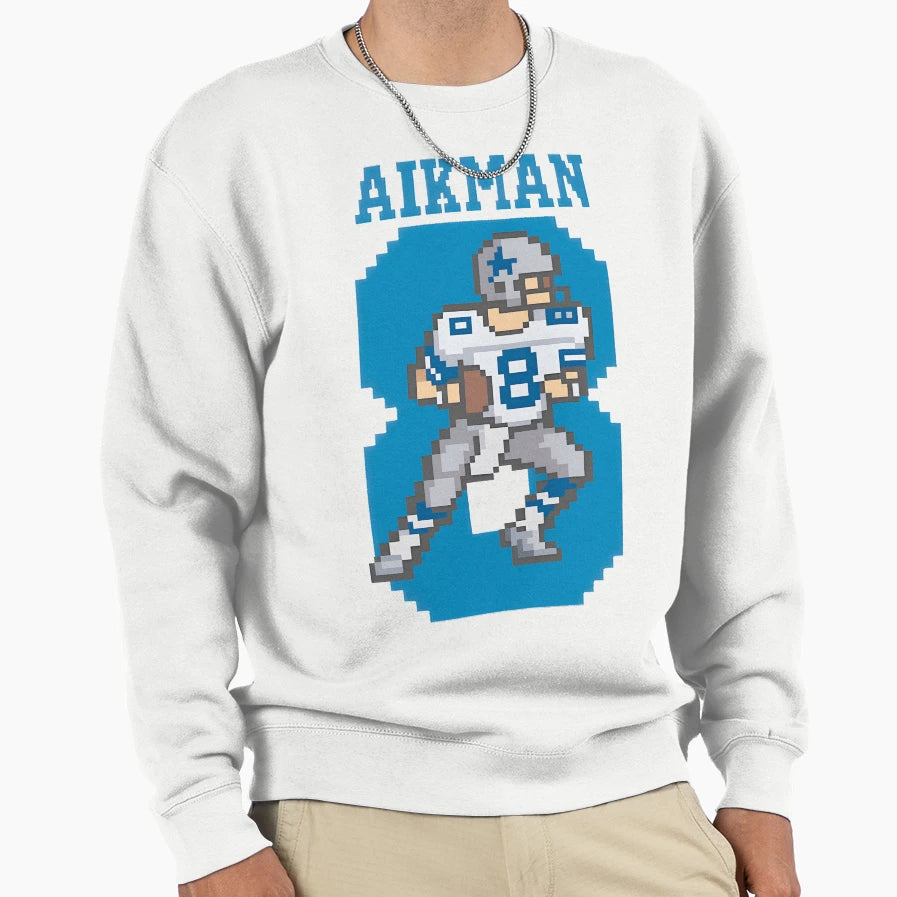 Pixel Quarterback Art Gift You Sweatshirt - Aesthetic Graphic for Adults - T-Shirt, Sweatshirt, Hoodie