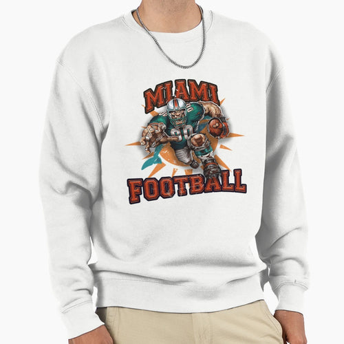 Miami Football Sweatshirt - Fun Novelty Design Unisex - T-Shirt, Sweatshirt, Hoodie