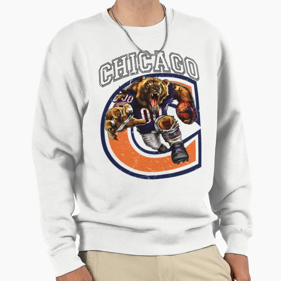 Chicago Football Logo Sweatshirt - Minimalist Print Unisex - T-Shirt, Sweatshirt, Hoodie