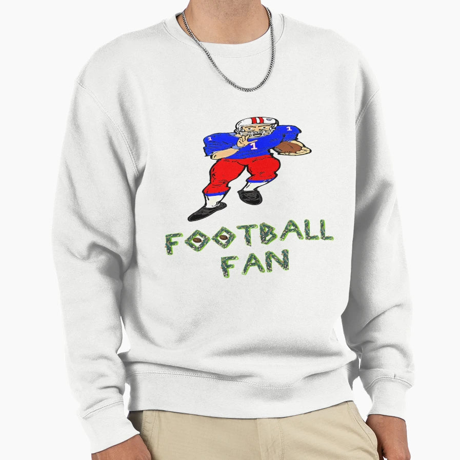 Football Fan Sweatshirt - Graphic Print Unisex - T-Shirt, Sweatshirt, Hoodie