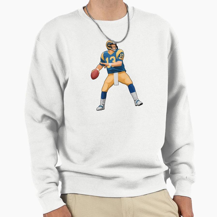 Kurt Warner 13 Drop Back Legends Sweatshirt - Novelty Apparel Men Women - T-Shirt, Sweatshirt, Hoodie