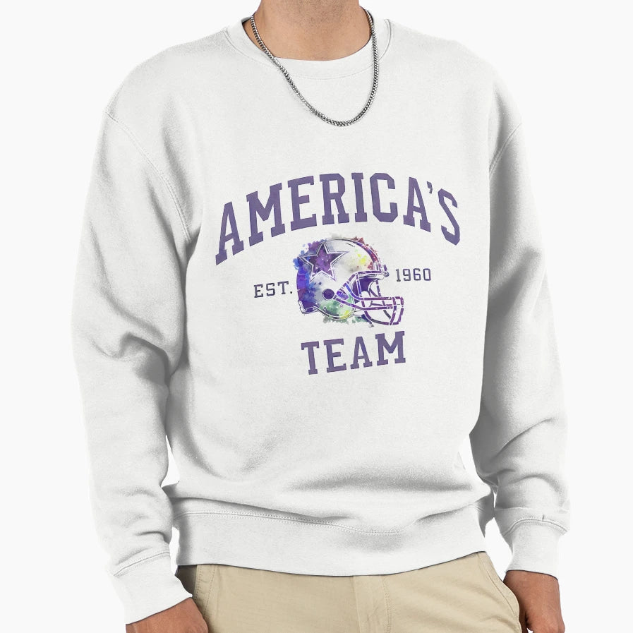 Americas Team Lone Star Pride Sweatshirt - Aesthetic Graphic for Adults - T-Shirt, Sweatshirt, Hoodie