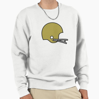 Old School Football Helmet Gold Sweatshirt - Unique Graphic for Adults - T-Shirt, Sweatshirt, Hoodie