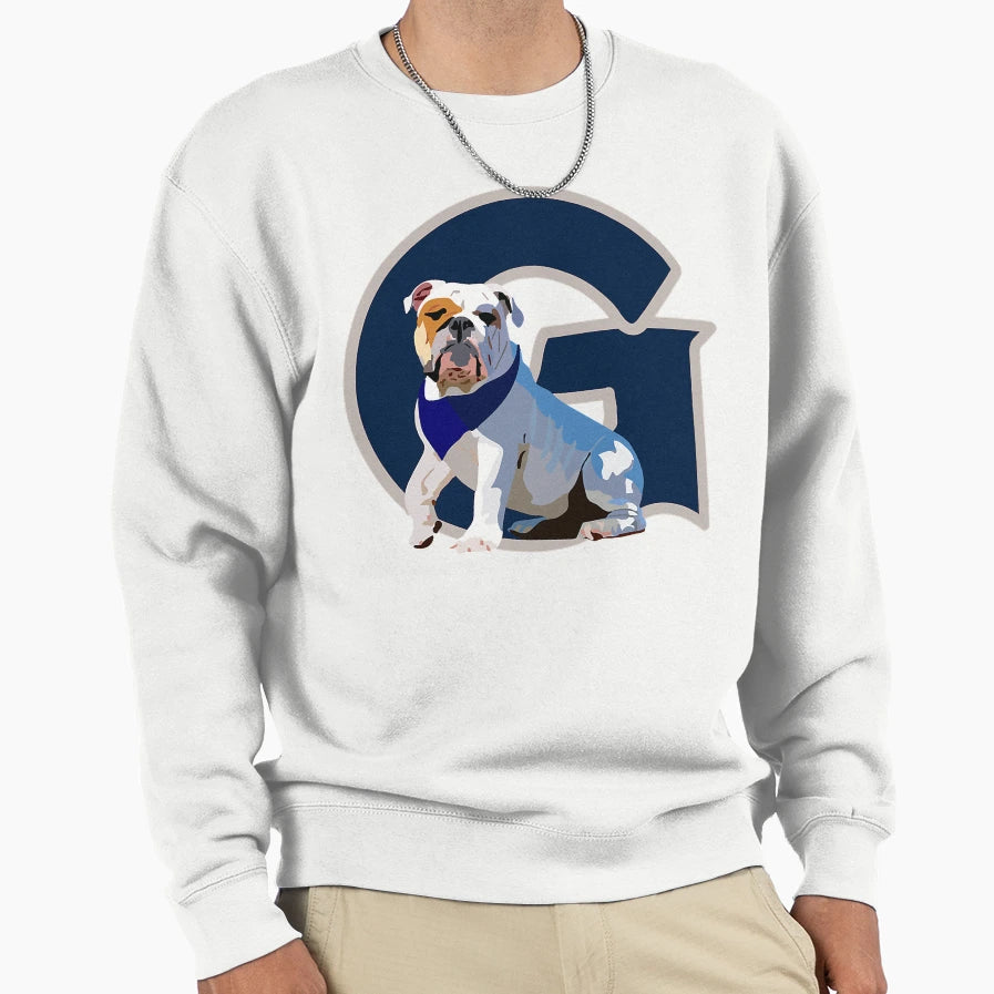 Georgetown Bulldog Sweatshirt - Graphic Print Unisex - T-Shirt, Sweatshirt, Hoodie