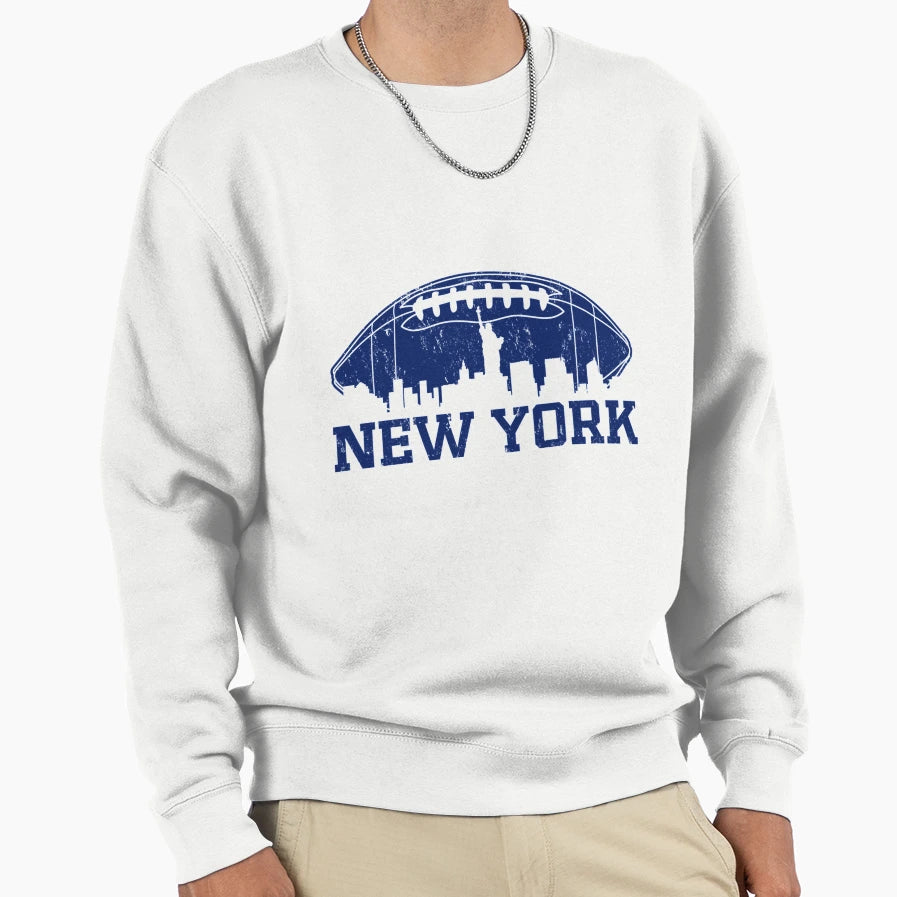 New York Skyline Football Team Sweatshirt - Casual Everyday Wear Men Women - T-Shirt, Sweatshirt, Hoodie