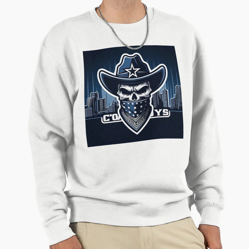 Rebel Rider Skull Cowboy Collection Sweatshirt - Aesthetic Graphic Unisex - T-Shirt, Sweatshirt, Hoodie