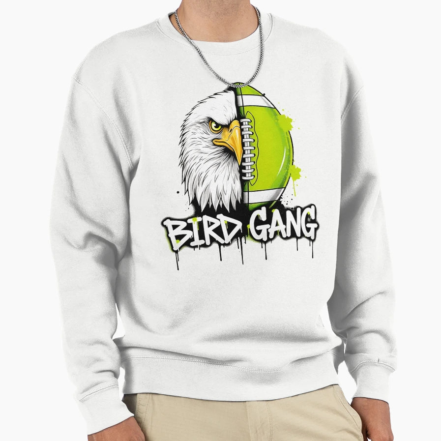 Silhouette Bird Gang Football Sweatshirt - Minimalist Print Unisex - T-Shirt, Sweatshirt, Hoodie