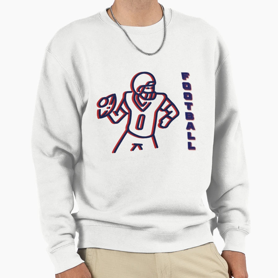 Football Season Sweatshirt - Fun Novelty Design for Adults - T-Shirt, Sweatshirt, Hoodie