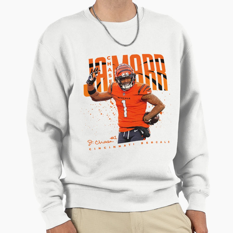 Jamarr Chase Sweatshirt - Unique Graphic Men Women - T-Shirt, Sweatshirt, Hoodie
