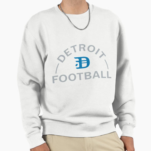 Detroit Football Badge Emblem Sweatshirt - Graphic Print for Adults - T-Shirt, Sweatshirt, Hoodie