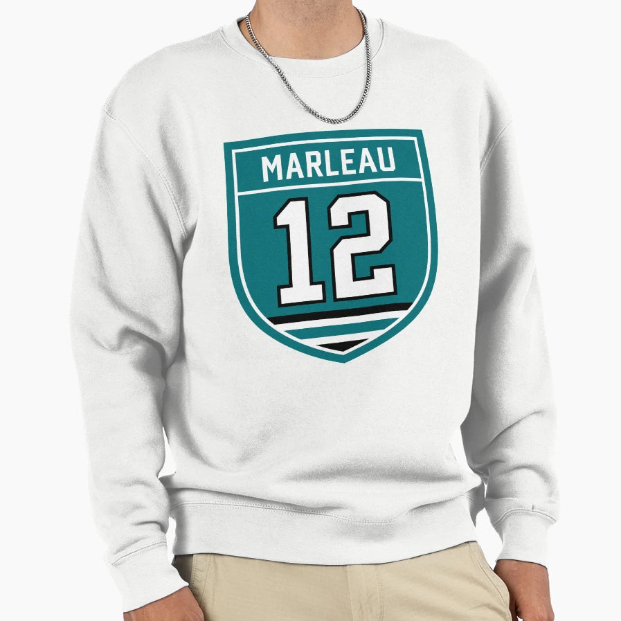 Marleau 12 Emblem Sweatshirt - Minimalist Print Men Women - T-Shirt, Sweatshirt, Hoodie