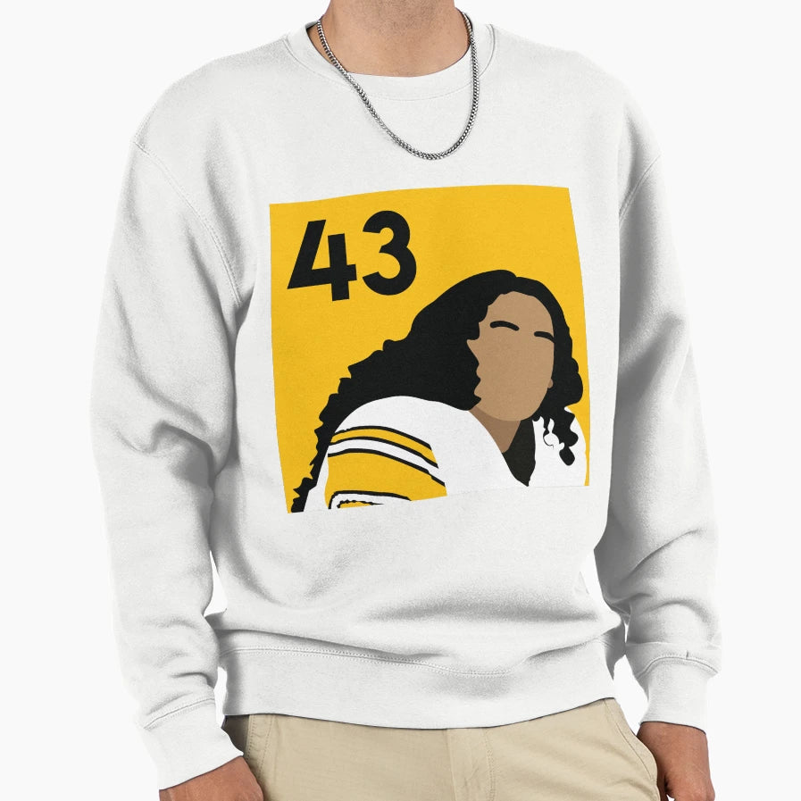 Troy Polamalu Sweatshirt - Aesthetic Graphic Men Women - T-Shirt, Sweatshirt, Hoodie