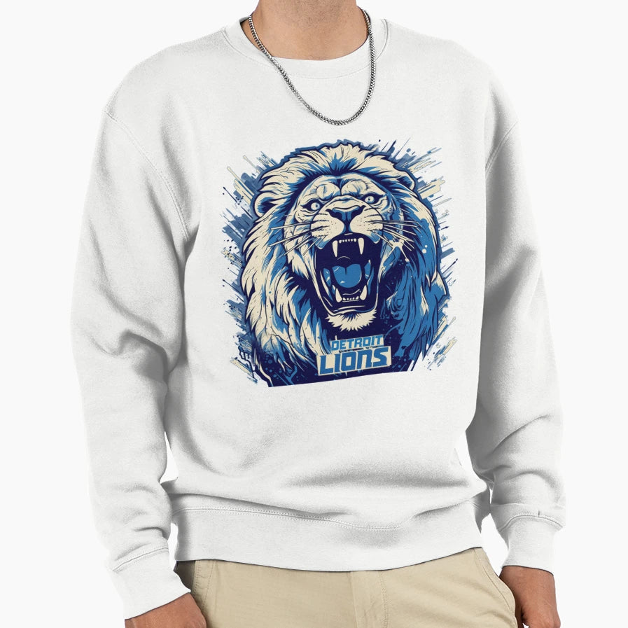 Detroit Lions Football Sweatshirt - Aesthetic Graphic for Adults - T-Shirt, Sweatshirt, Hoodie