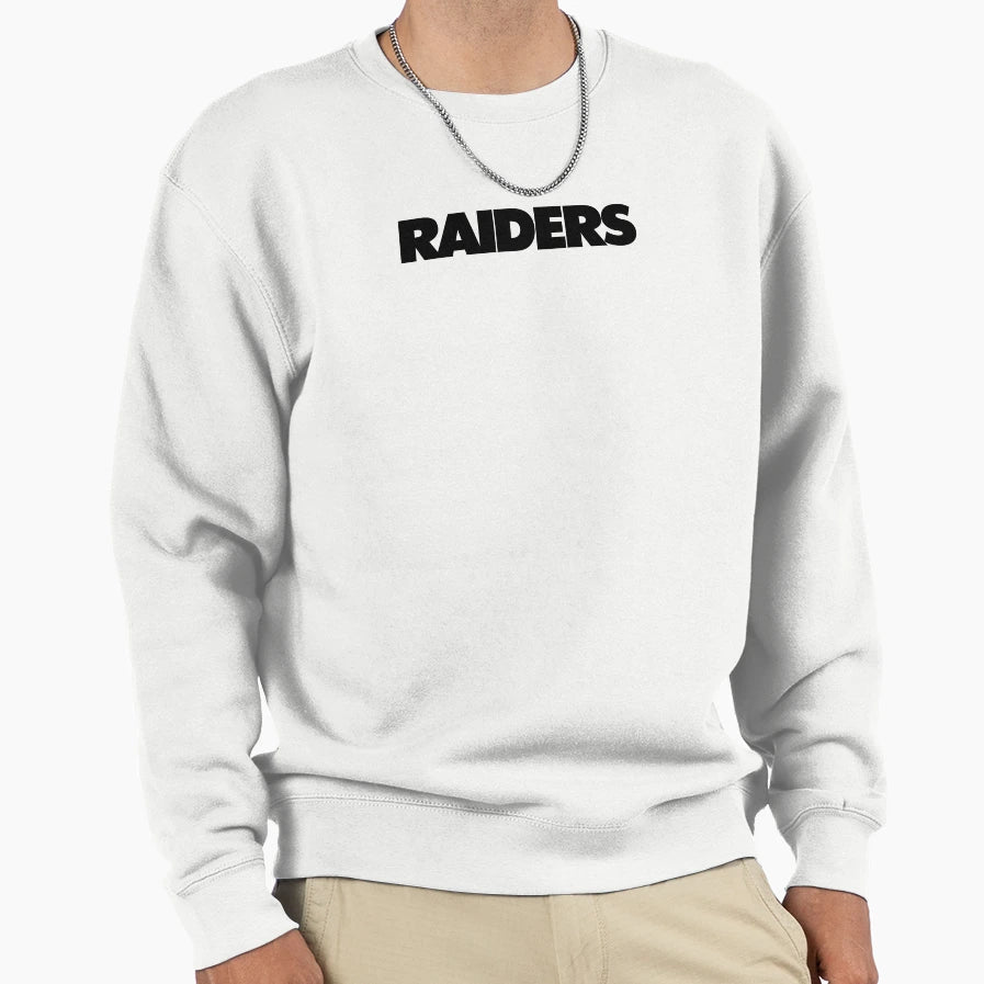 Raiders Wordmark Sweatshirt - Graphic Print Unisex - T-Shirt, Sweatshirt, Hoodie