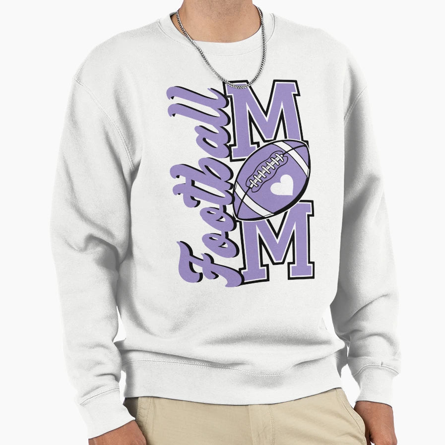 Football Mom Game Day Sports Sweatshirt - Minimalist Print for Adults - T-Shirt, Sweatshirt, Hoodie