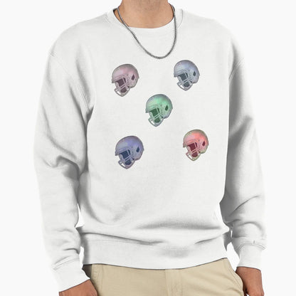 Football Helmet Sweatshirt - Minimalist Print for Adults - T-Shirt, Sweatshirt, Hoodie