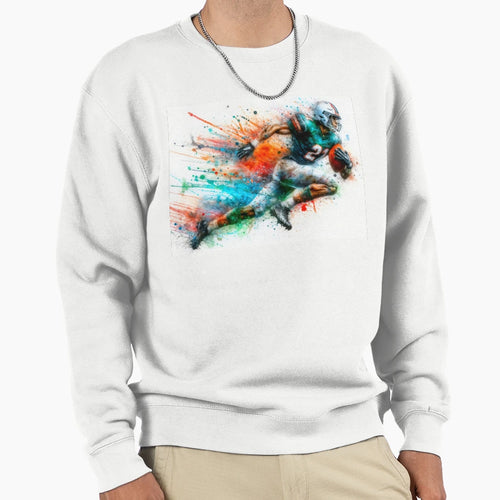 Dynamic Footballer Action Sweatshirt - Fun Novelty Design Unisex - T-Shirt, Sweatshirt, Hoodie