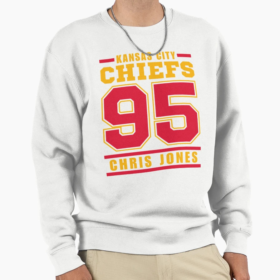 Kansas City Chiefs Chris Jones Sweatshirt - Streetwear Style Men Women - T-Shirt, Sweatshirt, Hoodie