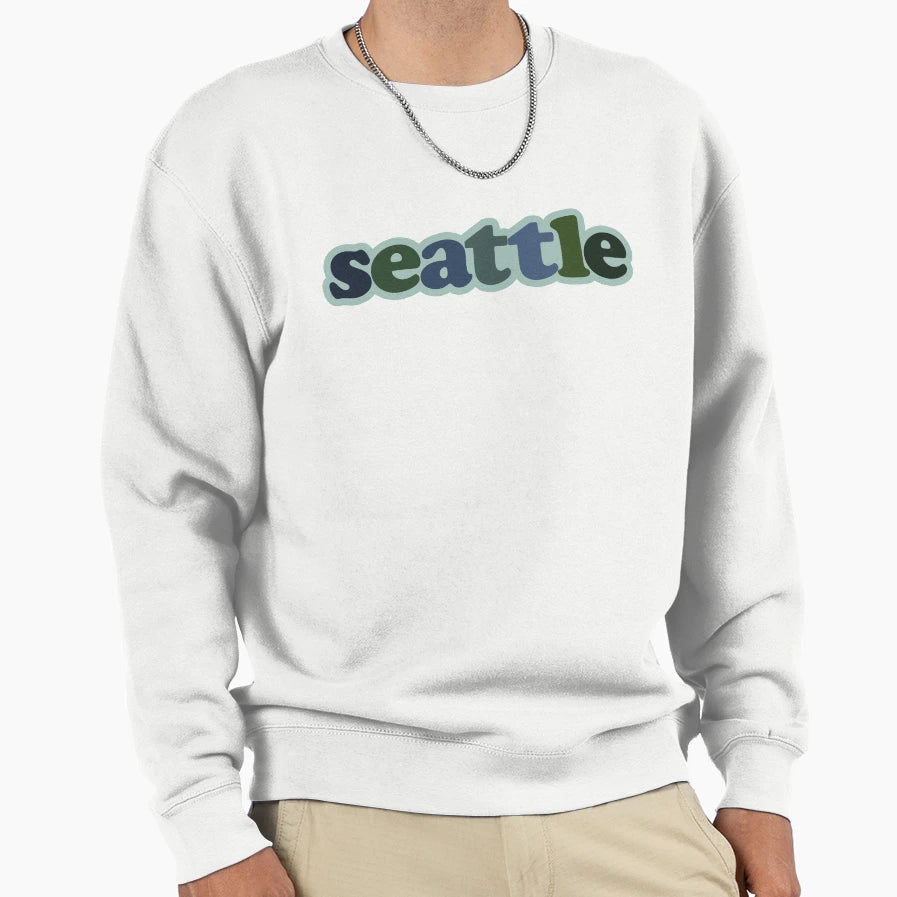 Seattle Wa Sweatshirt - Custom Art Print Men Women - T-Shirt, Sweatshirt, Hoodie