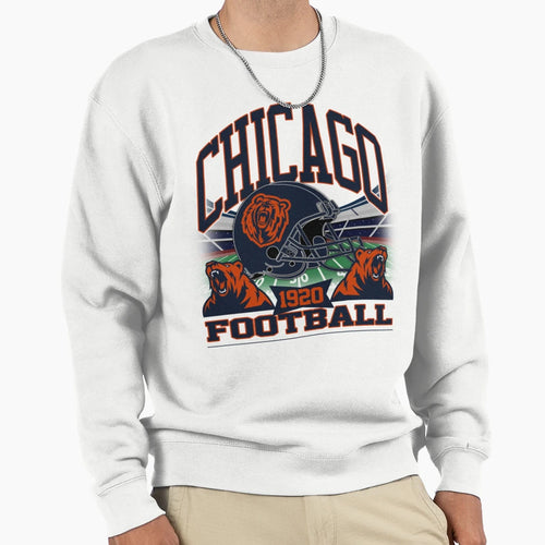 Chicago Football Gridiron Legacy Cub Sweatshirt - Custom Art Print Unisex - T-Shirt, Sweatshirt, Hoodie
