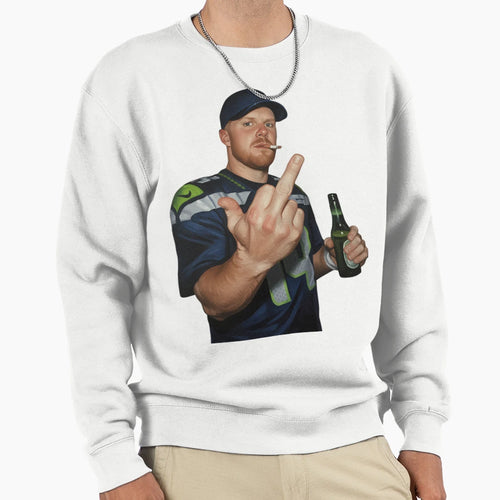 Meme Sam Darnold Middle Finge Sweatshirt - Casual Everyday Wear for Adults - T-Shirt, Sweatshirt, Hoodie