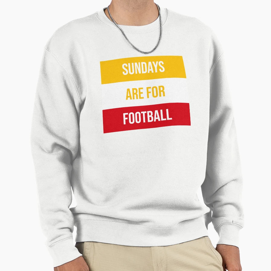 Sundays Are Football Sweatshirt - Graphic Print for Adults - T-Shirt, Sweatshirt, Hoodie