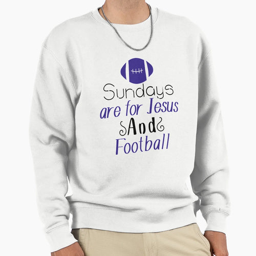 Sundays Are Jesus And Footbal T-Shirt - Aesthetic Graphic Unisex - T-Shirt, Sweatshirt, Hoodie