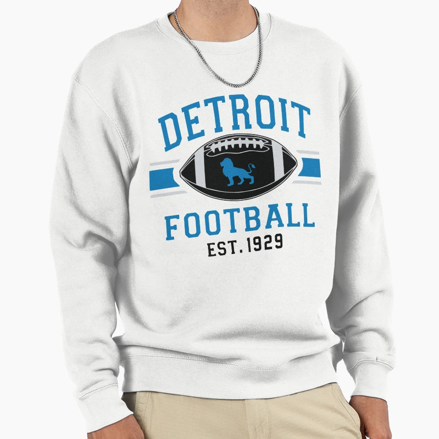 Detroit Lions Football Est 1929 Sweatshirt - Unique Graphic for Adults - T-Shirt, Sweatshirt, Hoodie