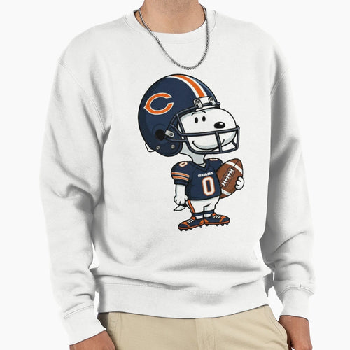 Holding Football Chicago Sweatshirt - Custom Art Print for Adults - T-Shirt, Sweatshirt, Hoodie
