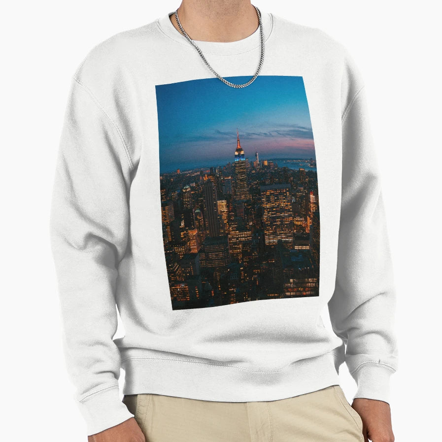 Nyc Night Sweatshirt - Trendy Graphic for Adults - T-Shirt, Sweatshirt, Hoodie