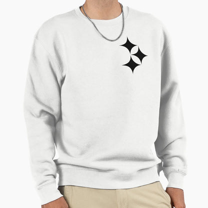 Pittsburgh Steelers Stars Black Sweatshirt - Novelty Apparel for Adults - T-Shirt, Sweatshirt, Hoodie