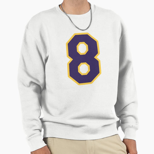 Kobe 8 White Sweatshirt - Casual Everyday Wear Unisex - T-Shirt, Sweatshirt, Hoodie