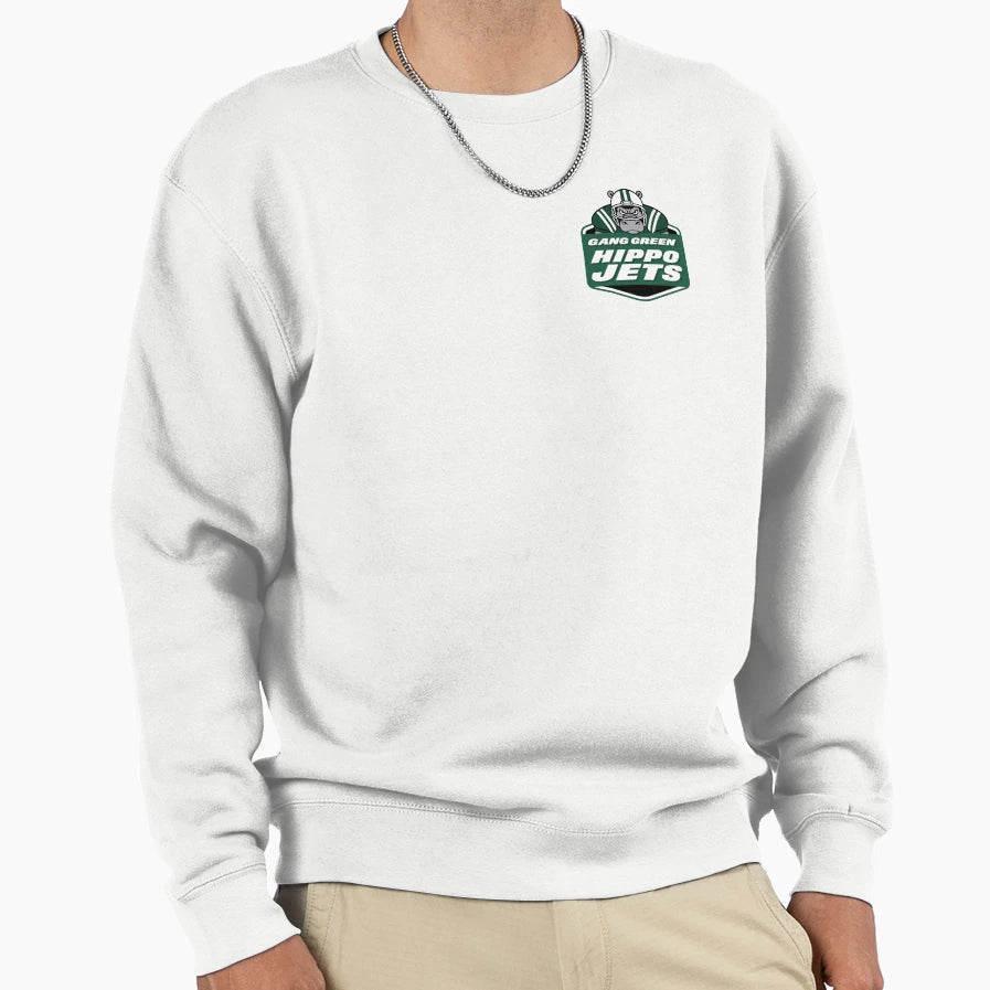 Hippo Jets Logo Sweatshirt - Minimalist Print for Adults - T-Shirt, Sweatshirt, Hoodie