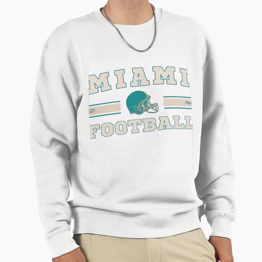 Miami Dolphins Sweatshirt - Fun Novelty Design for Adults - T-Shirt, Sweatshirt, Hoodie
