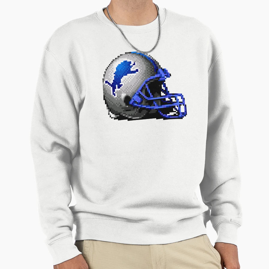 Lions Helmet Sprite Sweatshirt - Novelty Apparel for Adults - T-Shirt, Sweatshirt, Hoodie