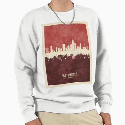 San Francisco California Skyline Sweatshirt - Streetwear Style for Adults - T-Shirt, Sweatshirt, Hoodie