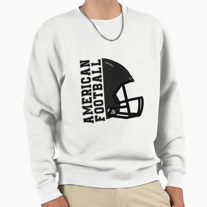 American Football Helmet Sweatshirt - Graphic Print Men Women - T-Shirt, Sweatshirt, Hoodie