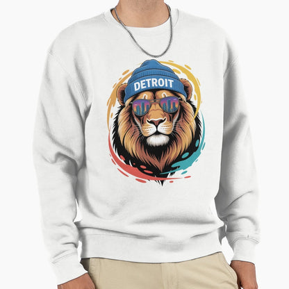 Detroit Lions Head Sweatshirt - Casual Everyday Wear Men Women - T-Shirt, Sweatshirt, Hoodie