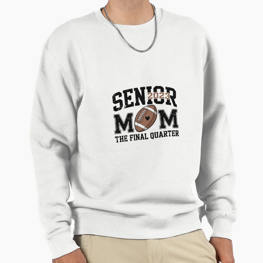Senior Football Mom Football Mama Game Sweatshirt - Graphic Print Unisex - T-Shirt, Sweatshirt, Hoodie