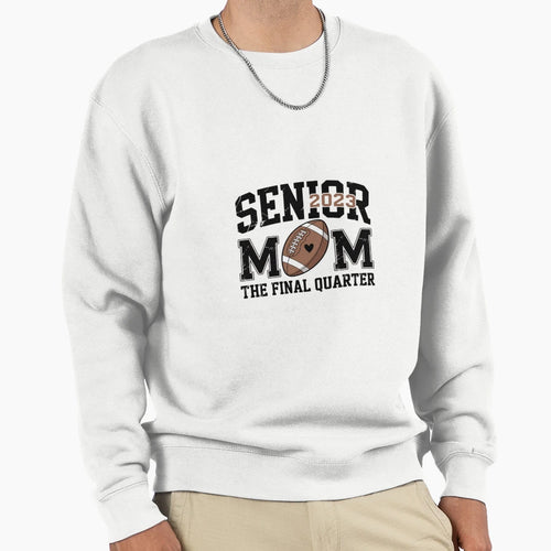 Senior Football Mom Football Mama Game Sweatshirt - Graphic Print Unisex - T-Shirt, Sweatshirt, Hoodie